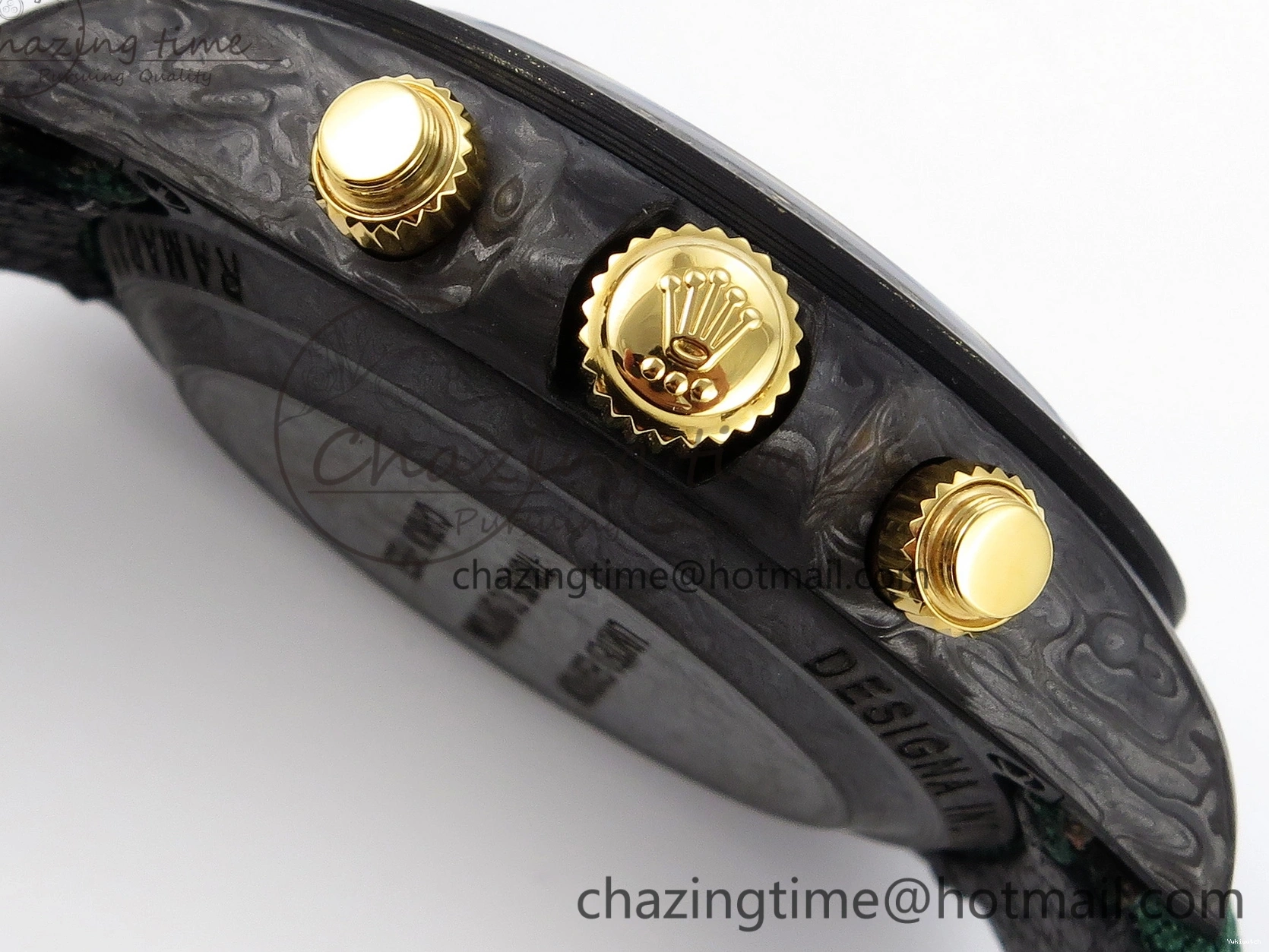 Nylon A7750 on YG DIW Dial Carbon Green Case Green Edition Daytona and Bezel Strap DIWF 0428